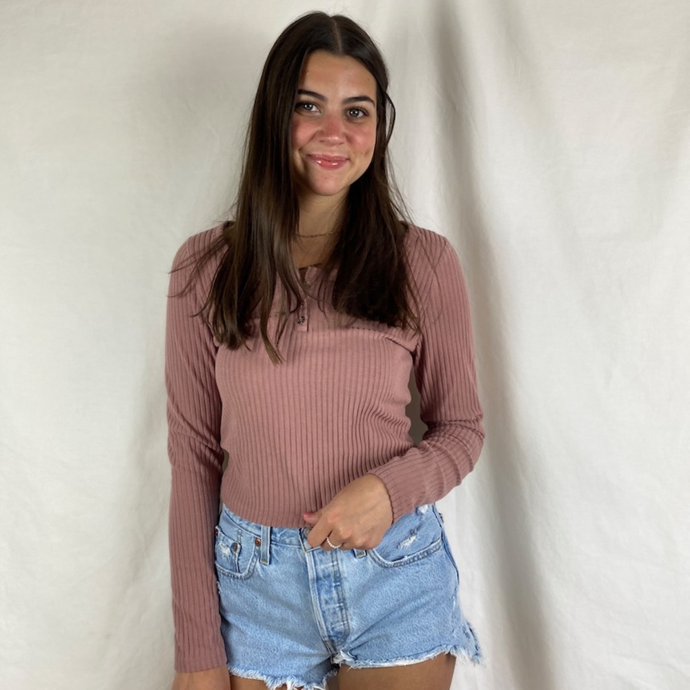 wild fable mauve long sleeve